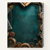 Maak Je Eigen Teal Steampunk Journals Notitieboek (Achterkant)