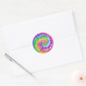 Maak Je Eigen Tie Dye Sticker Rond Klassiek Model (Envelop)