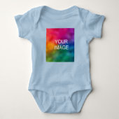 Maak Je Eigen Toevoegen Tekst Uploaden Foto Lichtb Romper (Voorkant)