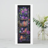 Maak je eigen toverboeken & rozen bladwijzerkaart (Staand voorkant)