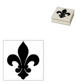 Maak je eigen traditionele Fleur de Lis Rubberstempel (Gestempeld)