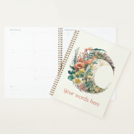 Maak Je Eigen Tropische Bloemensikkelmaan Planner