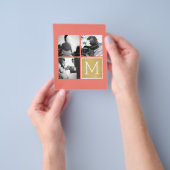 Maak je eigen trouwfoto-collage-monogram flyer (Hand)