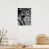 Maak Je Eigen Trouwfoto Met Aangepaste Citaat Poster (Keuken)