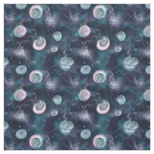 Maak Je Eigen Turquoise Paarse Roze Fractale Spira Stof