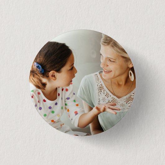 Maak Je Eigen Twee Foto Aangepaste DIY-foto Ronde Button 3,2 Cm (Voorkant)