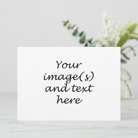 Maak Je Eigen Uitnodiging (Staand voorkant)