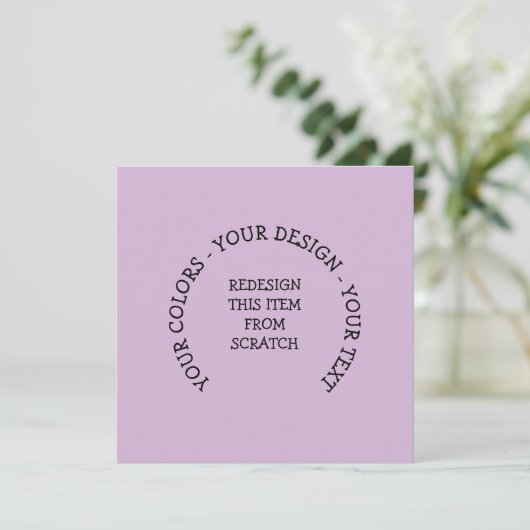 Maak Je Eigen Uitnodiging (Staand voorkant)