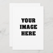 Maak je eigen uitnodiging (Voorkant / Achterkant)