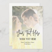 Maak je eigen uitnodiging (Voorkant / Achterkant)