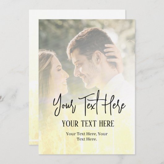 Maak je eigen uitnodiging (Voorkant / Achterkant)