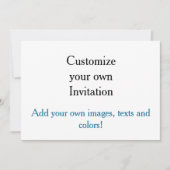 Maak je eigen uitnodiging! kaart (Voorkant)