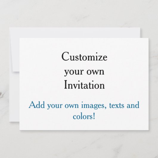 Maak je eigen uitnodiging! kaart (Voorkant)