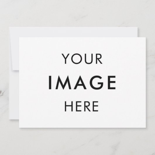 Maak Je Eigen Uitnodiging zwart&wit 5" x 7 (Achterkant)