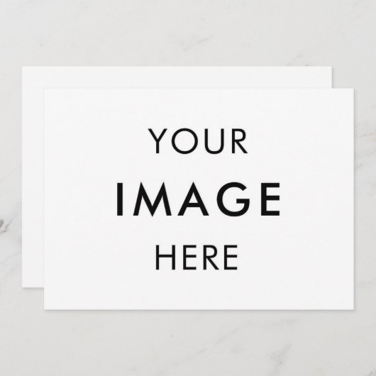 Maak Je Eigen Uitnodiging zwart&wit 5" x 7 (Voorkant / Achterkant)