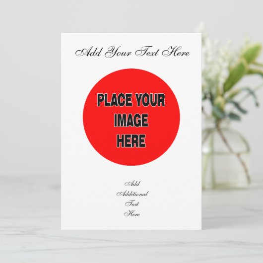 Maak Je Eigen Uitnodigingen (Staand voorkant)