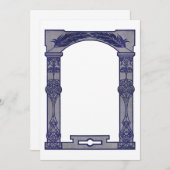 Maak je eigen uitnodigingen - Grieks-Romeins (Voorkant / Achterkant)