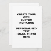 Maak Je Eigen Uitnodigingen met een DIY-Uitnodigin (Voorkant / Achterkant)