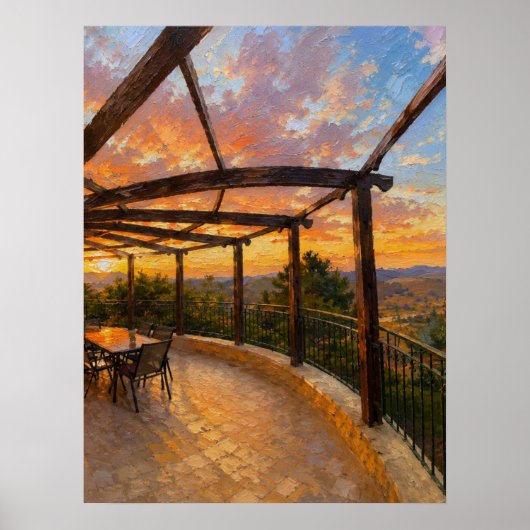 Maak je eigen unieke zonsondergang poster (Voorkant)