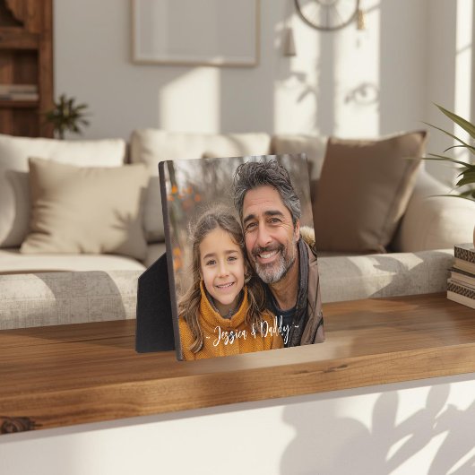 Maak je eigen vader-dochter foto fotoplaat