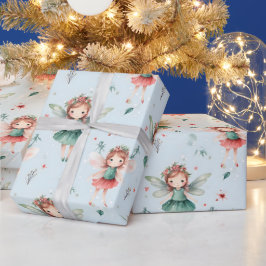 Maak je eigen vakantiefee Blauw Cadeaupapier