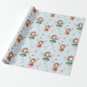 Maak je eigen vakantiefee Blauw Cadeaupapier (Uitgerold)