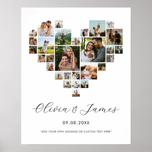 Maak Je Eigen Valentijnsdag Fotocollage Poster (Voorkant)