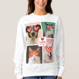 Maak je eigen valentinecollage met 4 huisdierfoto' trui