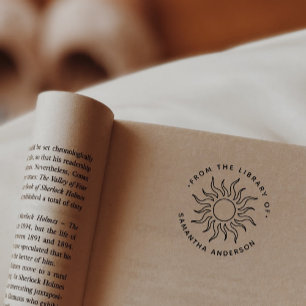Maak je eigen van de bibliotheek van Boho Sun Zelfinktende Stempel