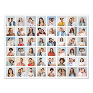 Maak Je Eigen Vergroting van 48 Foto's Collage Foto Afdruk