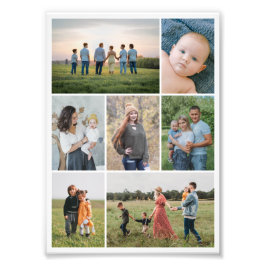 Maak Je Eigen Vergroting van 7 Foto's Collage Foto Afdruk