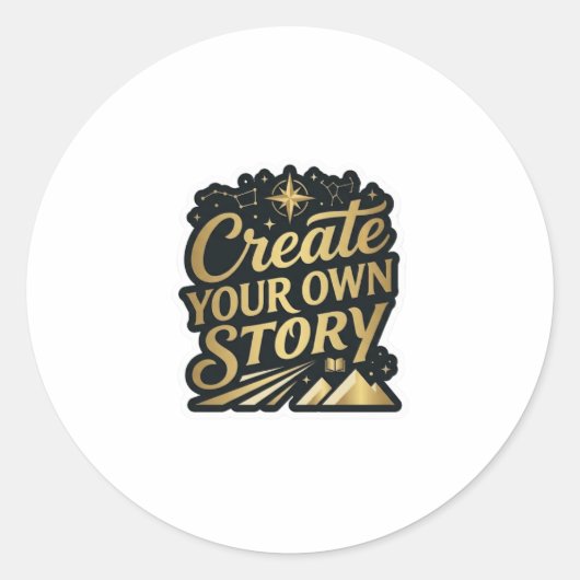 Maak je eigen verhaal Luxe sticker (Voorkant)