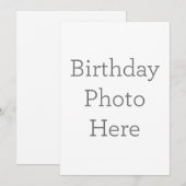 Enkele uitnodiging, Maat: 12,7 x 17,8 cm, Papier: Signature Mat, Enveloppen: Wit (Voorkant / Achterkant)