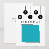 Maak je eigen verjaardagskaart kaart (Voorkant / Achterkant)