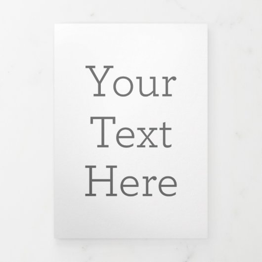 12,7  x 17,8 cm Drieluik briefvouw aankondiging (Cover)