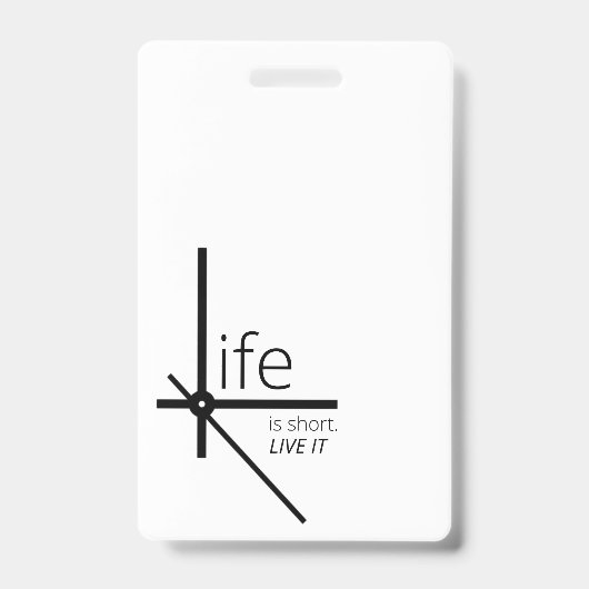 Maak Je Eigen Verticale Plastic Badge (Voorzijde)