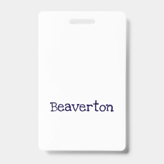 Maak Je Eigen Verticale Plastic Badge (Voorzijde)