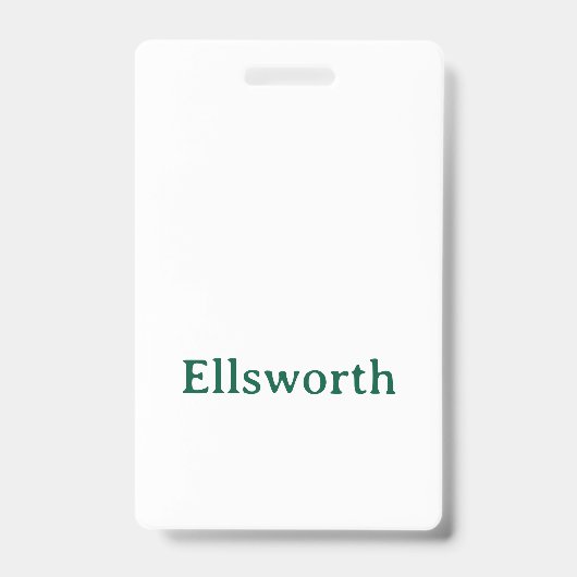 Maak Je Eigen Verticale Plastic Badge (Voorzijde)