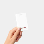 Maak Je Eigen Verticale Plastic Badge (Handheld)