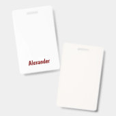 Maak Je Eigen Verticale Plastic Badge (Voor- en achterkant)
