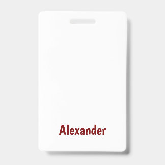 Maak Je Eigen Verticale Plastic Badge