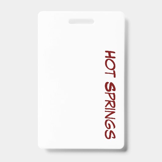 Maak Je Eigen Verticale Plastic Badge (Voorzijde)