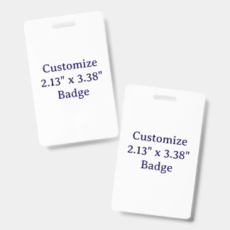 Maak Je Eigen Verticale Plastic Badge