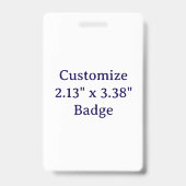 Maak Je Eigen Verticale Plastic Badge (Achterkant)