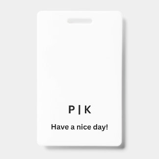 Maak Je Eigen Verticale Plastic Badge