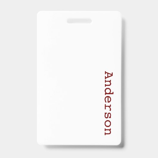 Maak Je Eigen Verticale Plastic Badge (Voorzijde)