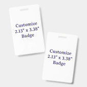 Maak je eigen verticale plastic badge (Voor- en achterkant)