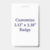 Maak je eigen verticale plastic badge (Voorzijde)