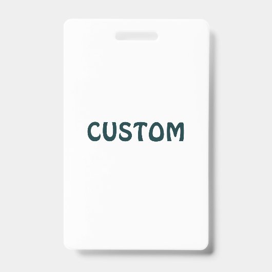 Maak Je Eigen Verticale Plastic Badge (Voorzijde)