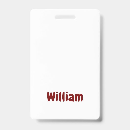 Maak Je Eigen Verticale Plastic Badge (Voorzijde)